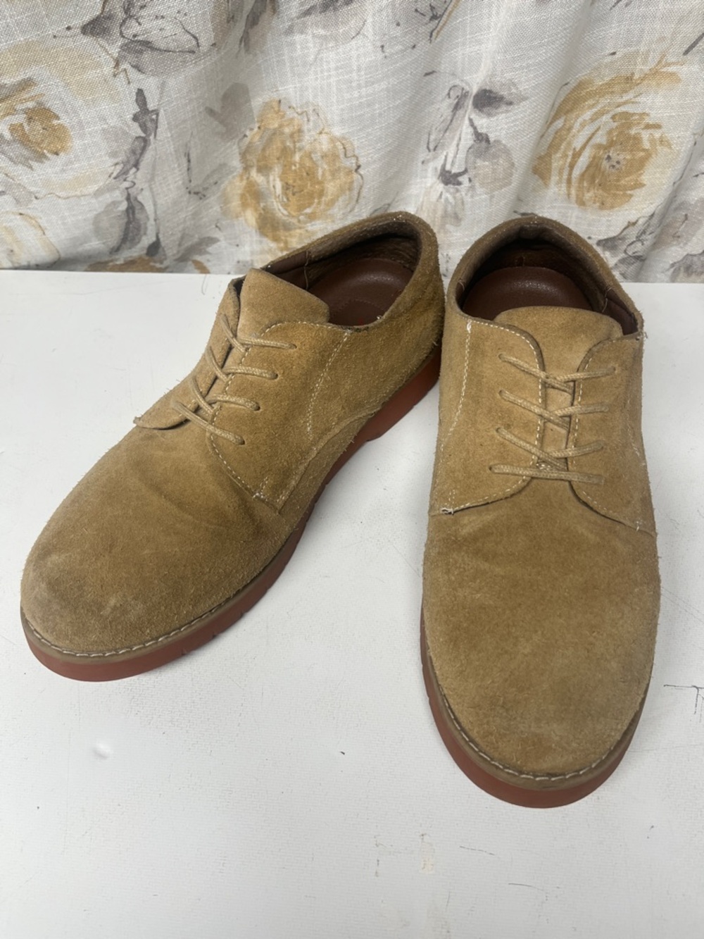 Men's Suede Leather Chukka Boots in Tan